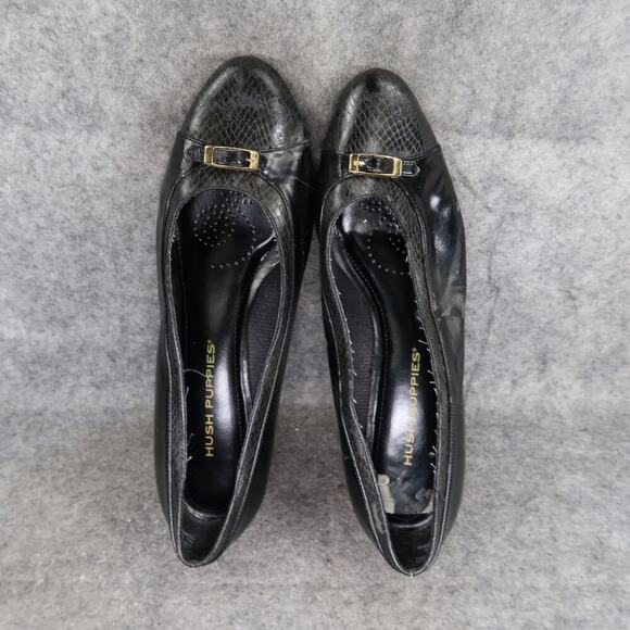 Hush Puppies Shoes Womens 8.5 Pump Loafer Slip On Fashion Cap Toe Retro Classic - Picture 9 of 14